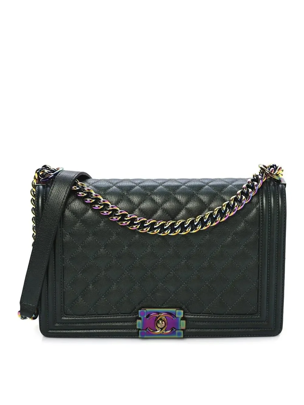 Chanel Iridescent Goatskin Quilted New #320964C66B